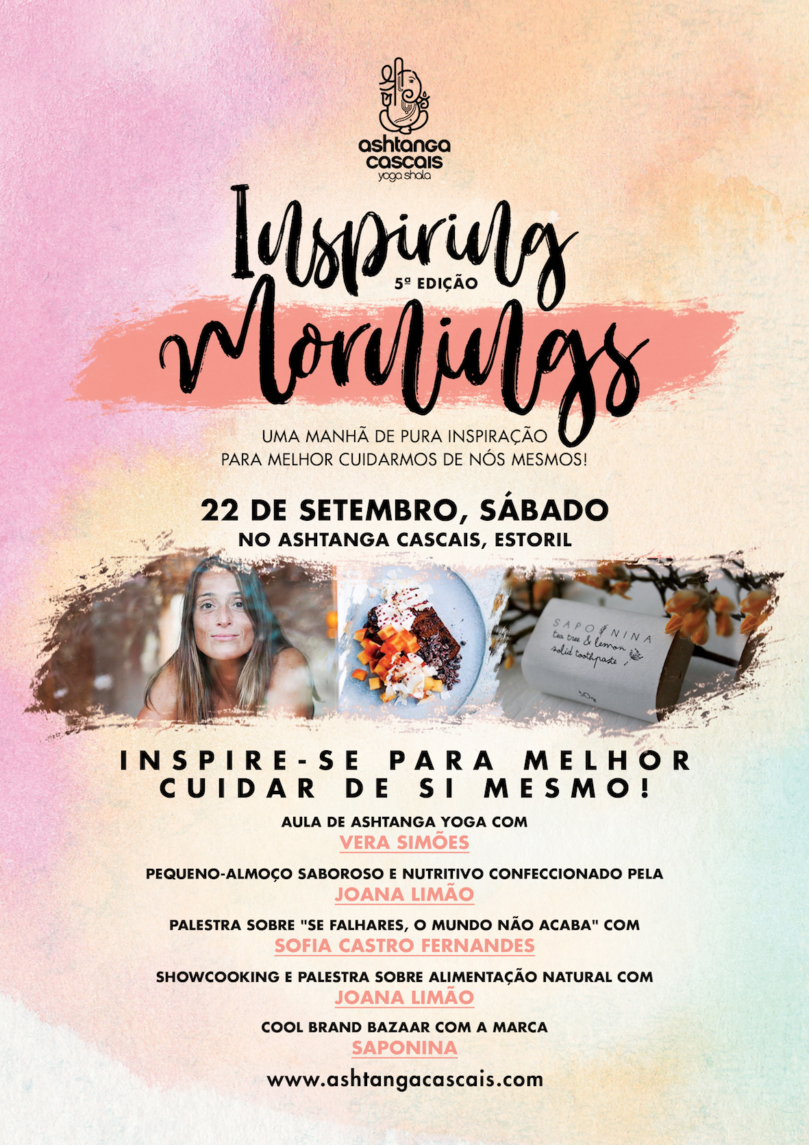 Inspiring Mornings, September 22nd, at Ashtanga Cascais, Estoril