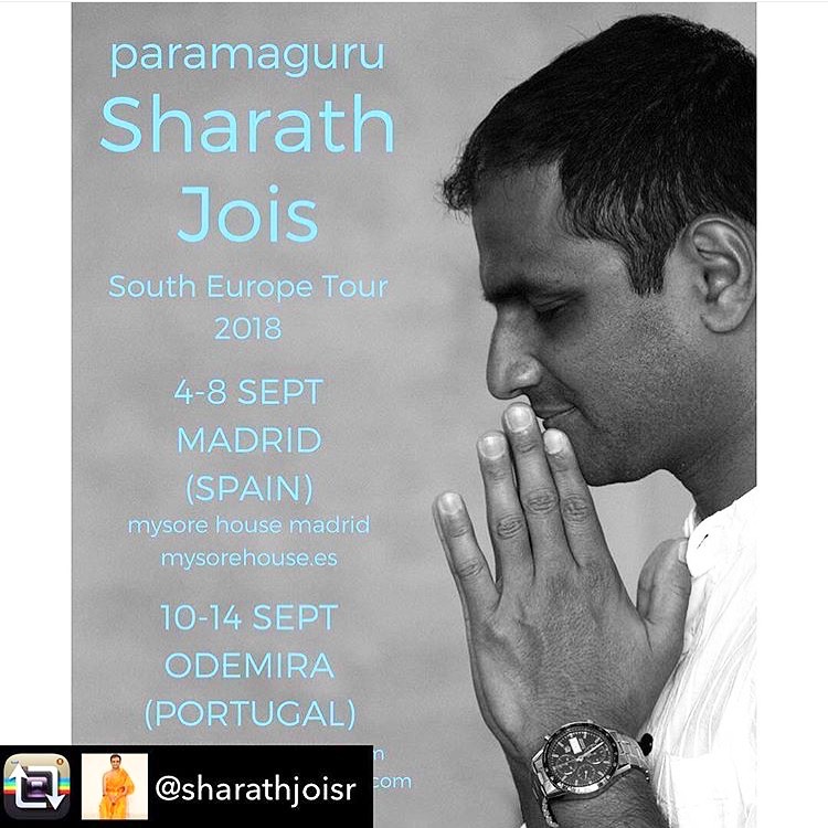 Sharath Jois in PORTUGAL AND SPAIN