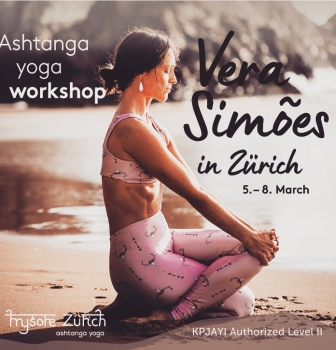 WORKSHOP ASHTANGA YOGA COM VERA SIMÕES, 5 A 8 DE MARÇO,  NO MYSORE ZURIQUE, SUÍÇA