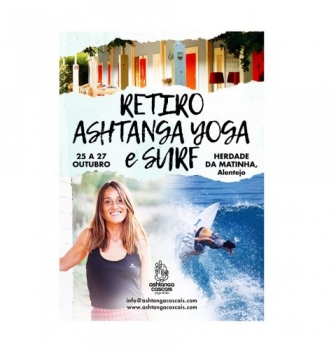 RETIRO ASHTANGA YOGA & SURF, 25 A 27 DE OUTUBRO, HERDADE DA MATINHA