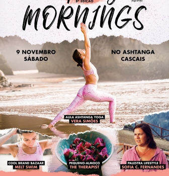 INSPIRING MORNINGS, 9 NOVEMBRO, NO ASHTANGA CASCAIS