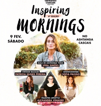 6th edition of the Inspiring Mornings, February 9th, at Ashtanga Cascais, in Estoril