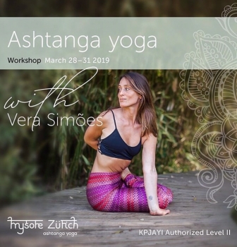 WORKSHOP WITH VERA SIMÕES, FROM MARCH 28th to 31st, AT MYSORE ZURICH, IN SWITZERLAND